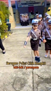 SERAGAM POLISI / POLWAN ANAK USIA 2-11 TAHUN / BISA COD