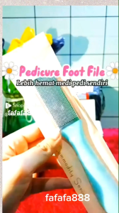 alat pedicure 2 sisi penghalus tumit kaki & kikir kuku / alat pembersih sikat amplas kaki penghilang kapalan kasar pecah pecah / alat pembersih tumit kaki