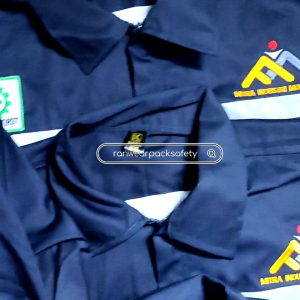 Baju Kerja Safety Kemeja Kerja Wearpack Safety Tambah Bordir Nama/ Logo Perusahaan