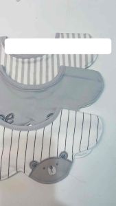 Yếm Đeo Cổ Cho Bé Tròn Xoay 360 Độ Hình Gấu Trẻ Sơ Sinh Bé Trai Bé Gái Vải Cotton Có Chống Thấm