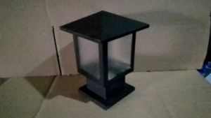 Lampu pagar pilar taman mini lampu atas pagar dekorasi taman penerangan outdoor.