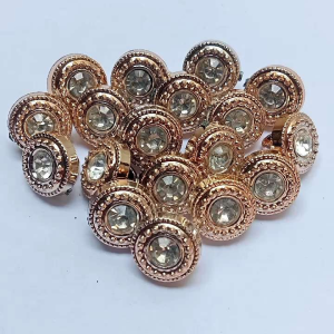 720pcs Kancing baju jamur permata bintik emas bulat segi delapan/ Diameter 10mm/1cm