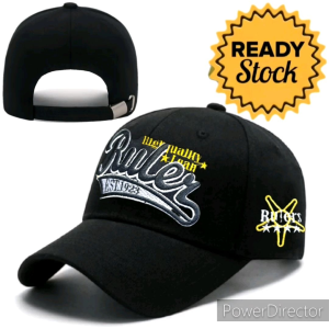 Topi Distro Bahan Raffel Tebal kombinasi Logo Bordir Bisa COD