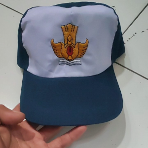 Topi Sekolah SMP Putih Bordir TUTWRI Bahan Seragam Sekolah