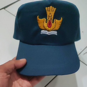 Topi Sekolah SMP Biru Polos Bordir TUTWRI Isi 20 Pcs Bahan Seragam Sekolah