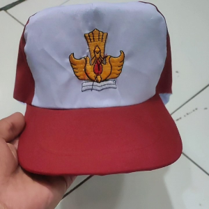 topi sekolah SD putih bordir TUTWRI