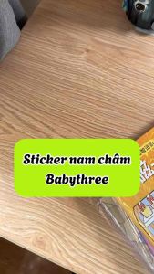 Combo 3 cuốn sticker Nam châm Babythree cho bé thoả sức sáng tạo