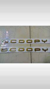 Bộ tem nổi Scoopy màu vàng hàng Nhập Thái Lan chất lượng cao dành trang trí riêng cho dòng xe này tem nổi màu sắc rất đẹp và bền giá bán cực tốt bán lẻ như bán sỉ