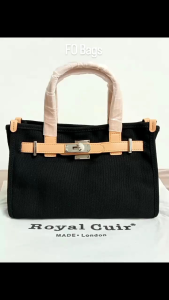 Hadiah Tas Wanita Tote Bahan Kanvas dari Brand ROYAL CUIR ( RC ) Casual Elegan Untuk Harian kd 36