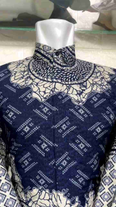 Kemeja Batik serat dobby Pria Lengan panjang couple ayah dan anak bahan dobby premium lapis furing