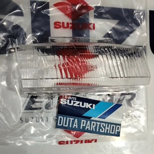 Kaca mika lampu depan satria 2 tak Lumba Tornado Shogun kebo Original Suzuki Genuine Part SGP