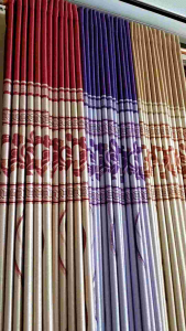GORDEN PINTU DAN JENDELA BAHAN BLACKOUT / IMPORT 12 LUBANG MODEL SMOKRING