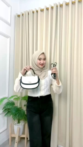 LOKAL PREMIUM- TAS SELEMPANG WANITA PANDA / TAS WANITA 2RUANG KUNCI KOTAK