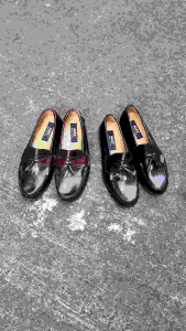 CLEARANCE Vintage Alex Shoes Genuine Leather 6133 Tassel Kiltie Design Loafers Mens Formal Slip Ons
