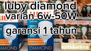 BOHLA LED / LAMPU LED LUBY DIAMOND 5W - 50W EXTRA BUBLE WRAP PAKET 10 BUAH / 10 PCS