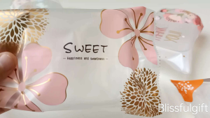 100pcs Cookies Plastic Bag 9x11.5cm 30g 50g 80g 100g 125g 150g Mooncake Packaging Sakura Transparent Wrapper Heat Sealer Cherry Blossom Food Packaging Bag with Transparent Tray Box