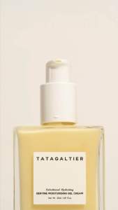 TATAGALTIER BERTINE MOISTURISING GEL CREAM HYDRATING BRIGHTENING SOOTHING MOISTURIZING 5x CERAMIDE SQUALANE CENTELA ASIATICA LEAF EXTRACT HYDROLYZES ROYAL JELLY PROTEIN VITIS VINIFERA GRAPE SEED OIL MAIN SKIN HYDRATION AND MOISTURE