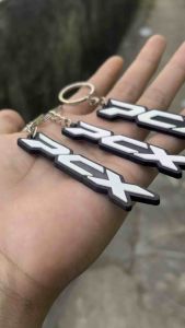 Gantungan Kunci Karet Logo PCX Fungsional