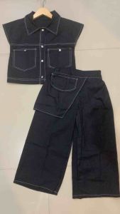 Setelan anak - ruit top dan celana cargo/baju lebaran/baju anak unik