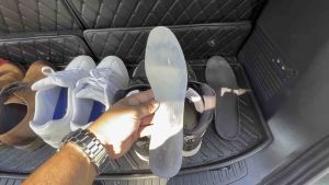 แผ่นรองเท้า stainless ป้องกันการเจาะทะลุแผ่นรองเดินป่าinsole stainless