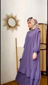 NEW STYLE GAMIS KALLA 2024 KOMBINASI RAMPEL