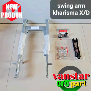 Swing Arm Kharisma X/D Warna Silver Lengkap