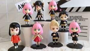 Mô hình Spy X Family Gia đình điệp viên - Mô hình Anya Loid Forger Yor Briar Becky Damian Emile Ewen - Cao 10~12cm