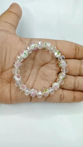 Gelang Tangan Kristal Murano 10mm Elastis