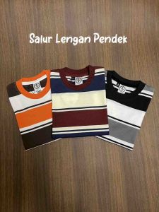 Forgotten Sky Kaos Anak Salur Garis Stripe T-Shirt Anak Laki-laki Anak Perempuan Premium Usia 1-12 Tahun