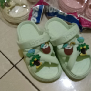 IR-300S Sandal Anak Selop Anak Perempuan Tali belakang Tempel Mainan Merek Irsoe Size 20-25