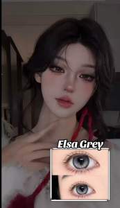 【Local Malaysia🇲🇾】 Elsa eff16mm (Power 1.00-8.00) Korea Coloured contact lens color Lenses 1pairs