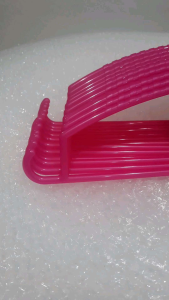 12pcs Hanger Baju Tebal Berkualiti Pearl Pink