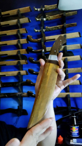 Pisau Dapur Minhaj Villet dan Pisau Sembelih Jagal Kayu Johar