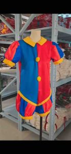 【Ready Stock🇲🇾】The Amazing Digital Circus Cosplay Costume Kids Cartoon Circus Pomni Jumpsuit Outfits Circus - 268