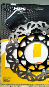 Piringan Disc Cakram Depan Variasi Model PSM Hitam PNP Motor Mx king UK 300mm Pluse Breket MX king Depan