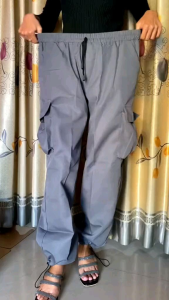 Celana Cargo Serut Wanita Remaja Haigwaist
