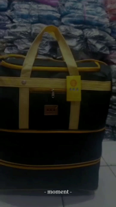 Tas Pakaian Polos AKZ Jumbo & Travel Bag Roda Tebal berkualitas/Tas Mudik Haji Best Seller
