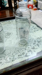 Bình lắc pha chế trà sữa cocktail chia vạch thể tích có 3 size 320ml 460ml 600ml nhựa Cao cấp nguyên sinh