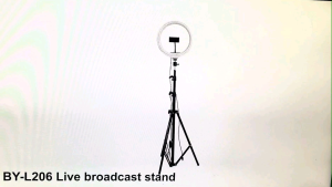 Tripod live streaming phone stand with beauty light adjustable live broadcast phone stand with ring light