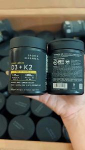 Date 2028-2029 Viên uống Vitamin D3 + K2 plant-based Sports Research SR 160 Viên Veggie Softgels của Mỹ