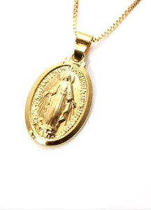 Aksesoris kalung wasiat bunda maria pria wanita titanium anti karat