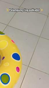 PELAMPUNG TRANSPARAN POLKADOT RING