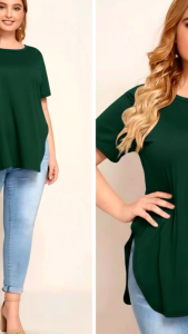 PLUS SIZE ANASTASHIA BLOUSE L-XXL PREMIUM COTTON SPANDEX