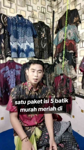 Dian fashion kemeja batik pria lengan panjang -Hem Batik Pria Lengan panjang