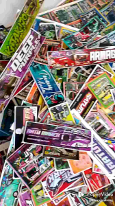 15 Pcs Stiker Bus Mania Mainan Anak Stiker Bus Basuri Telolet