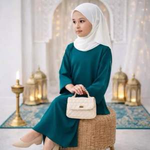 Baju Kurung Kedah Kids Dresses - Selesa Anggun Bergaya - Material Cotton Lembut Sedia - Kualiti Premium - Sesuai Untuk Hari Raya & Majlis - Usia 2-12 Tahun