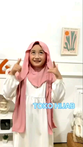 PASHMINA INNER ANAK PEREMPUAN / Kerudung Pashmina Anak Instan - Bahan Jersey Lembut Jatuh Adem - Hijab Pastan Anak Perempuan/ Pashmina Inner Oval Jersey Menutup Leher Anak Remaja Umur 7 Tahun | Pashmina Instan Inner Leher Anak Remaja Jersey Premium