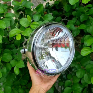 Headlamp lampu depan Ninja R ninja ss krom standard set bohlam komplit