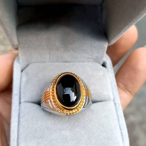 Cincin Baru Black Onix Minimalis Keren