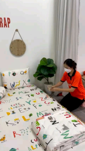 [Mẫu ABC Kem] Hàng xịn. Ga CHỐNG THẤM kháng khuẩn chính hãng PT Chất vải Lụa Organic mềm mịn mát nhiều size nhiều mẫu